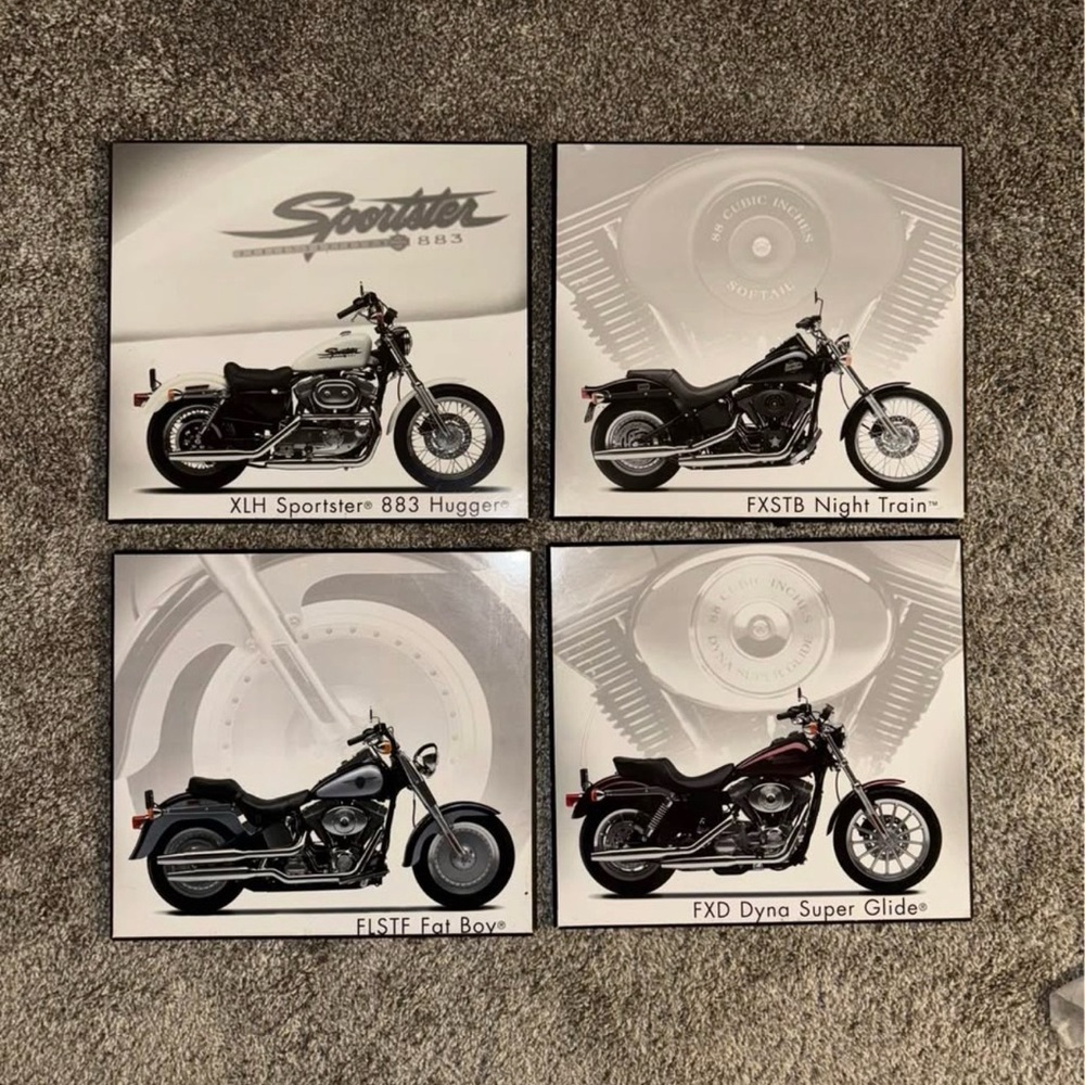 Harley-Davidson Motorcycle Wooden Wall Decor